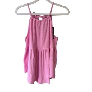 No Boundaries Y2K Pink Tank Top Women’s S